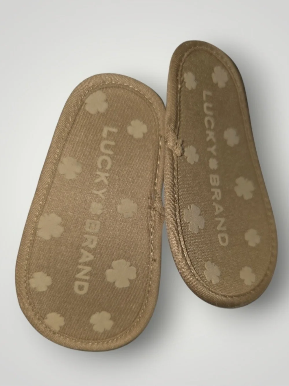 Lucky Brand White Baby Cutout Leather Sandals